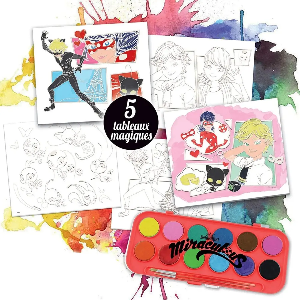 Peinture aquarelle magique Educa Ladybug Miraculous