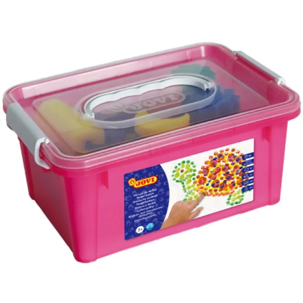Coffret de peinture à doigt, éponges, nappe, etc Jovi