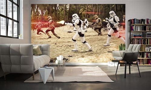 'Komar 011 de dvd2 Star Wars Papier peint photo non tissé de"Star Wars Imperial Strike Taille 200 x 250 cm (Largeur x hauteur), 2 Chemins, avec colle, multicolore