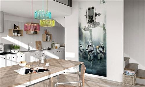 'Komar 001 de DVD1 Star Wars Papier peint photo non tissé de"Star Wars Imperial Forces, multicolore Taille 100 x 250 cm (Largeur x hauteur), 1, avec colle, Gare