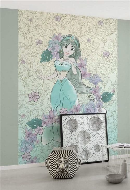 Papier Peint - Jasmin Pale Flowers 200x280cm - Intissé,