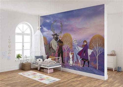 Papier Peint - Frozen Autumn Forest 400x280cm - Intissé,